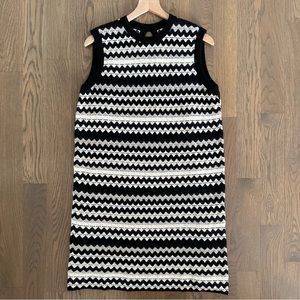 Missoni Black and White Zigzag Midi Dress